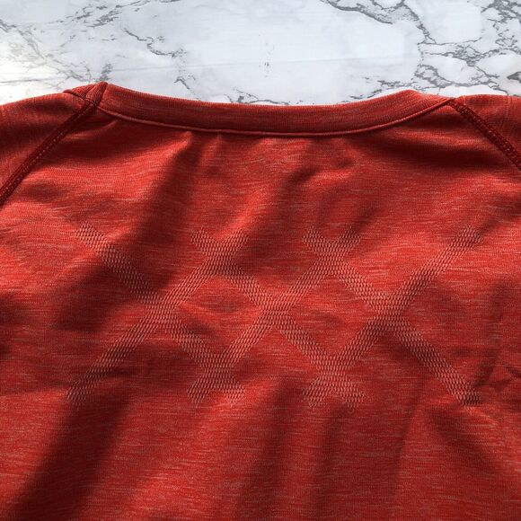 RHONE Men XL Short Sleeve Performance T Shirt Athletic Workout Neon Red Orange - Picture 12 of 12